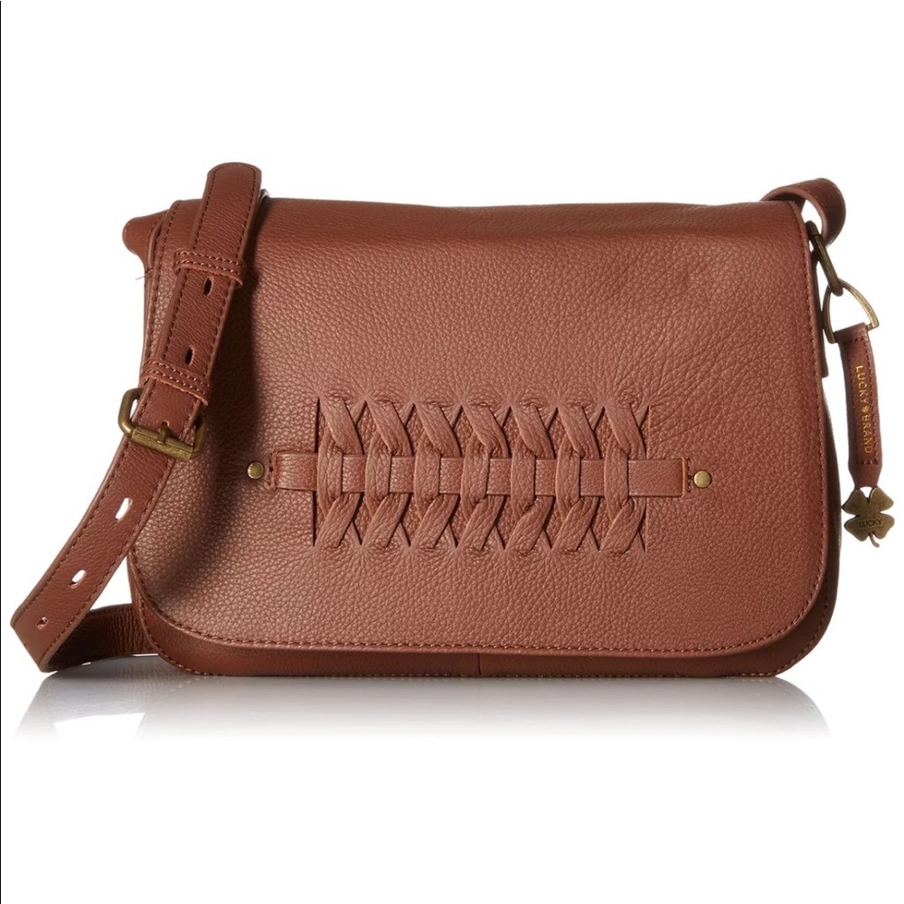 Lucky Brand Brown Leather Crossbody Purse NWT